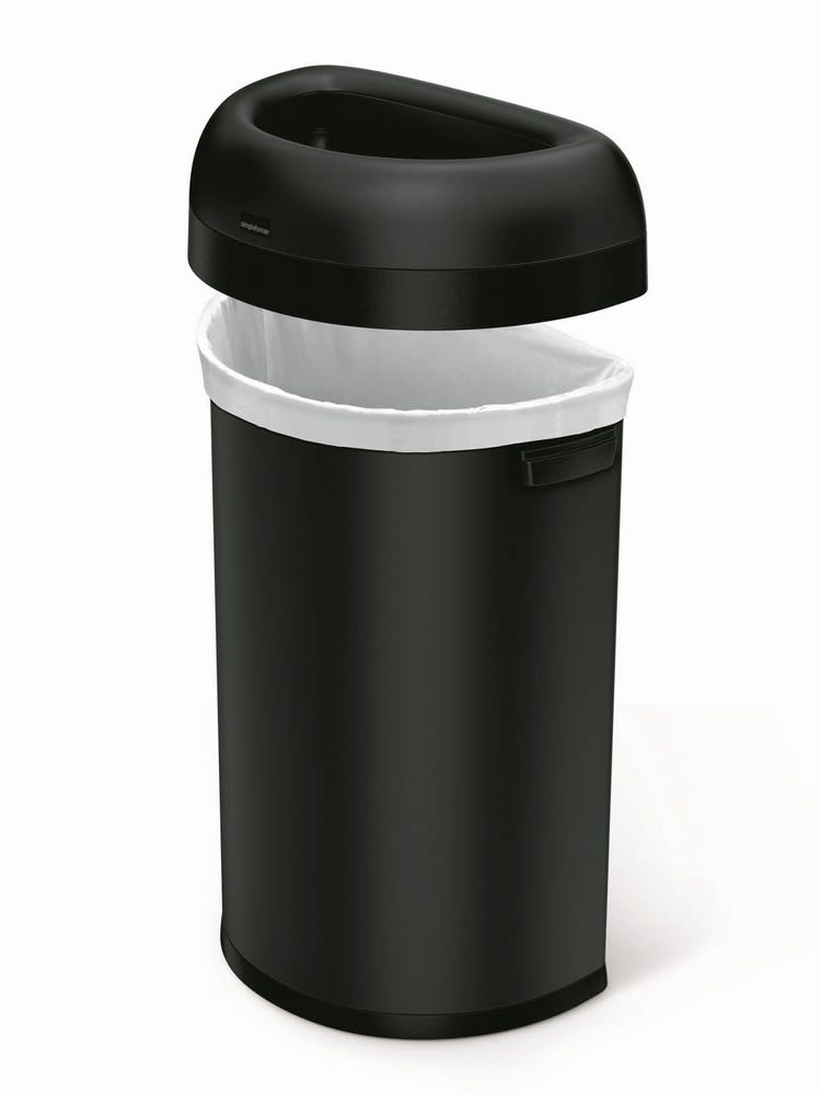 ドラム缶remakeBOX3段！マッドブラック‼️ GuestSupply US | Simplehuman 60 Liter Semi-Round Open Trash Can